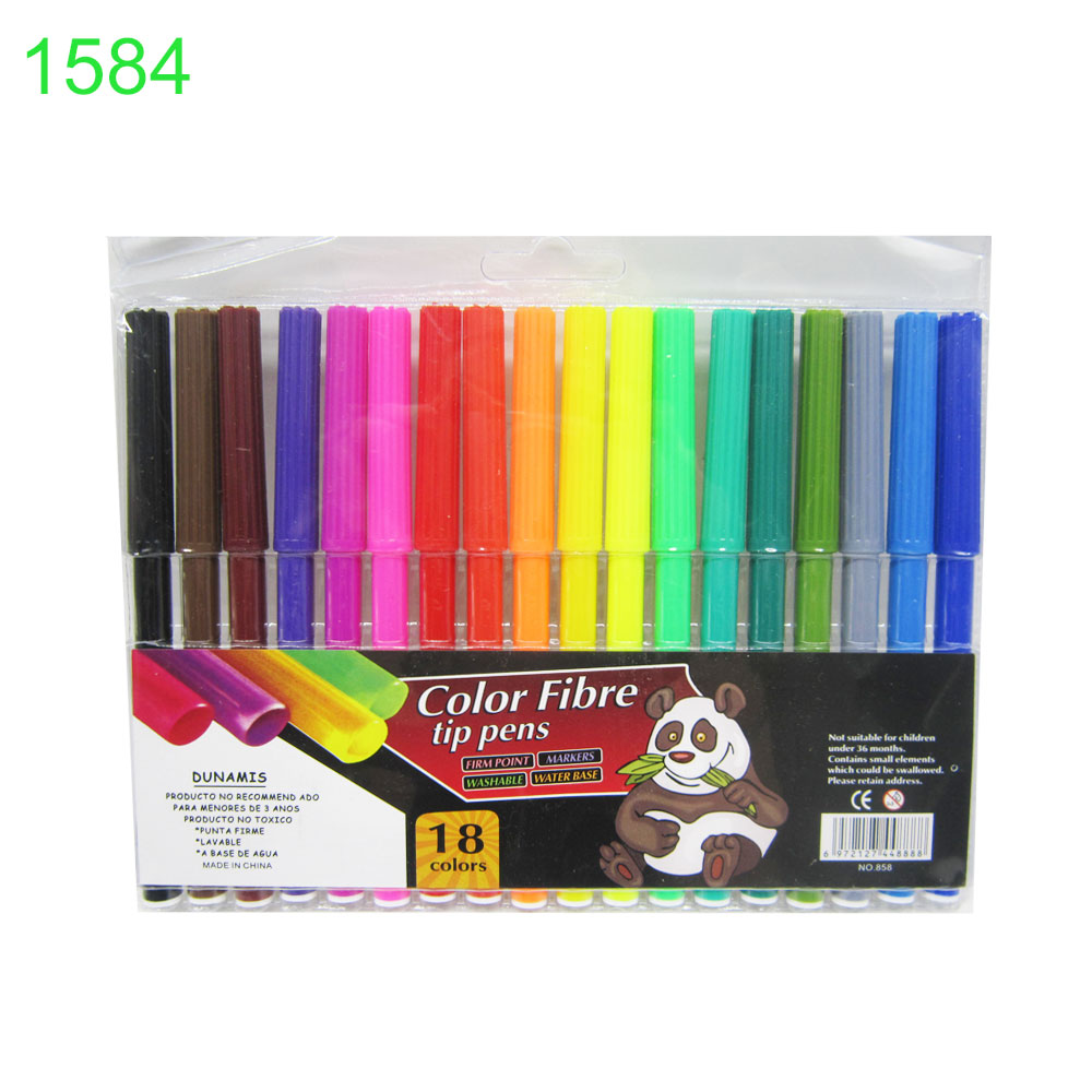 Флумастери Panda 18 цвята