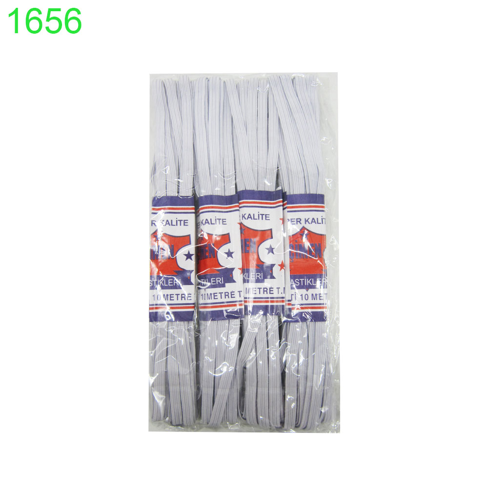 Ластик за дрехи плосък 10м 4бр 0.33€/бр