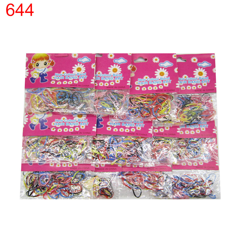Ластичка за коса мини силиконова 12 пакета 0.10€/бр
