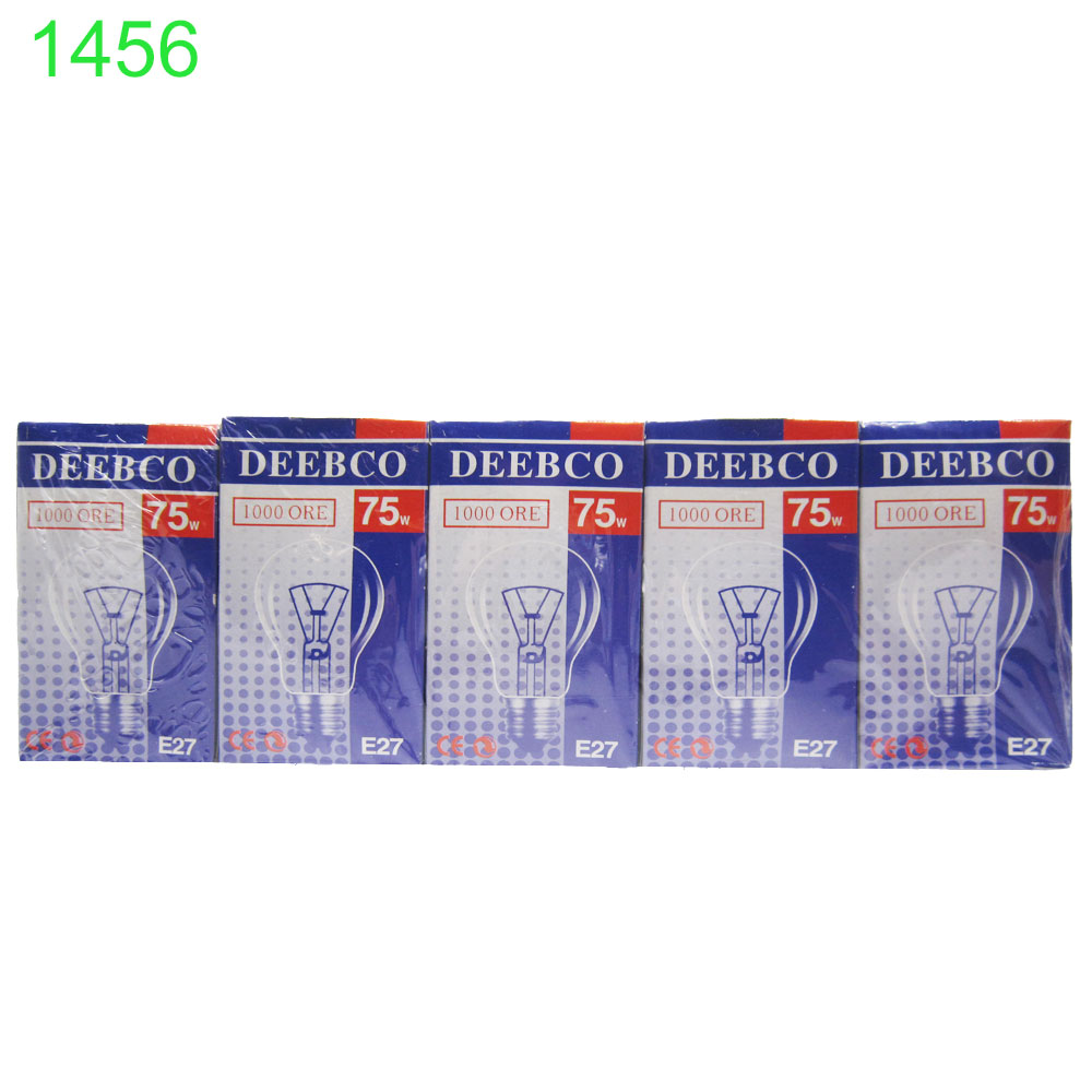 Електрическа крушка Deebco 75 W 10бр 0.28€/бр !!!!! ПРИ НАД 100 БРОЯ/10 СТЕКА/
