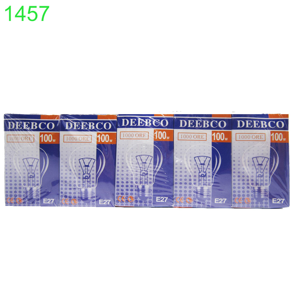 Електрическа крушка Deebco 100 W 10бр 0.28€/бр !!!!! ПРИ НАД 100 БРОЯ/10 СТЕКА/