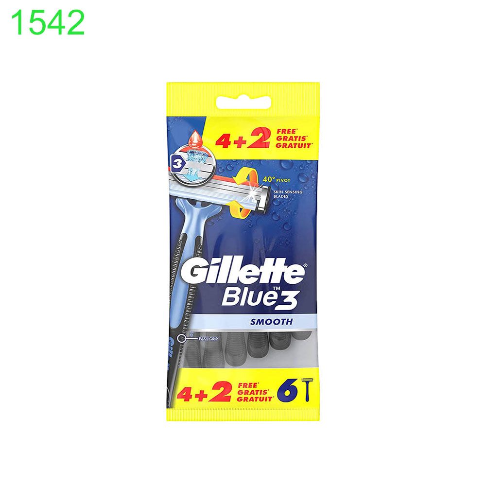 Самобръсначка Gillette Blu 3 Smooth 6 бр 0.59€/бр !!!!! ПРИ НАД 5 ПАКЕТА