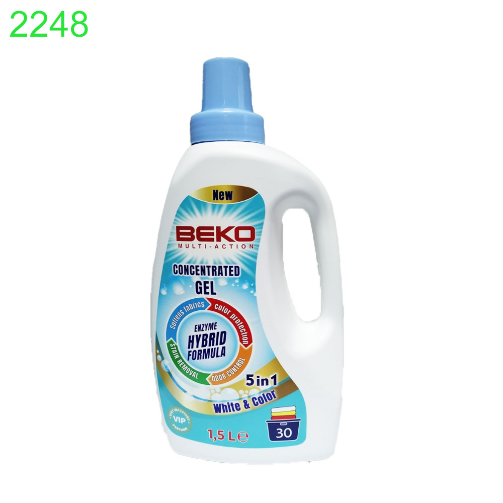 Течен перилен препарат Beko White and Color Универсален 1.5л/30пр !!! ПРИ НАД 6 БРОЯ