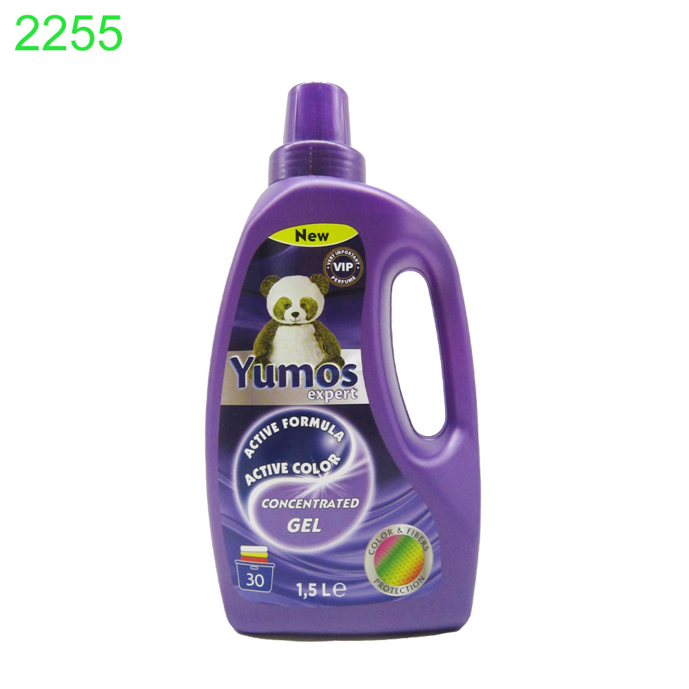 Течен перилен препарат Yumos Active Color цветно пране 1.5л/30пр !!! ПРИ НАД 6 БРОЯ