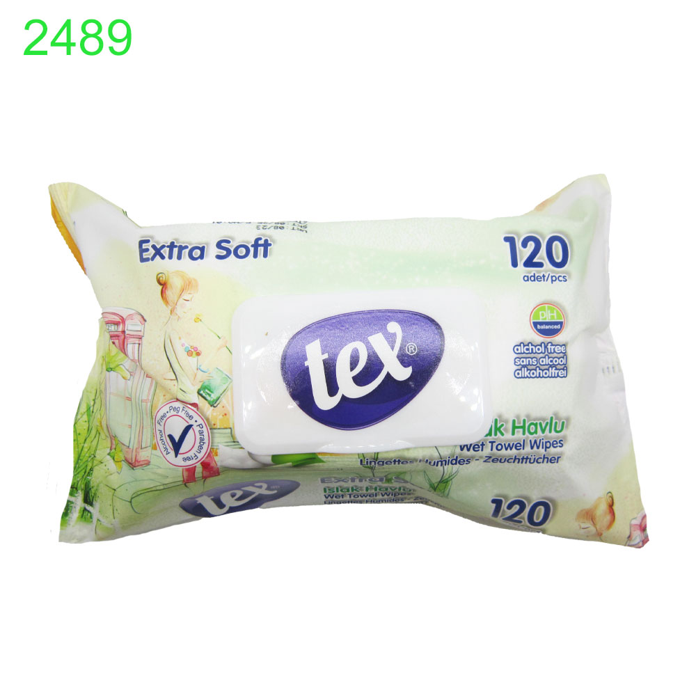 Мокри кърпи Tex Extra Soft Меки и Нежни 120 бр !!! ПРИ НАД 24 БРОЯ - Image 2