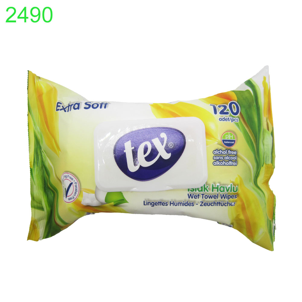 Мокри кърпи Tex Extra Soft Меки и Нежни 120 бр !!! ПРИ НАД 24 БРОЯ - Image 3