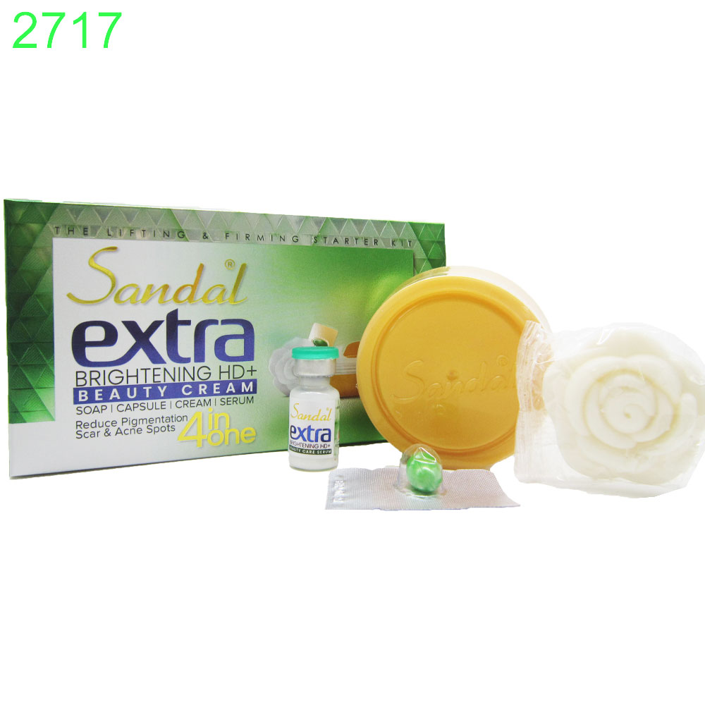 Крем за лице Sandal Extra Brightening HD+ 4в1 ( крем + серум + капсула + сапун) !!! ПРИ НАД 6 БРОЯ