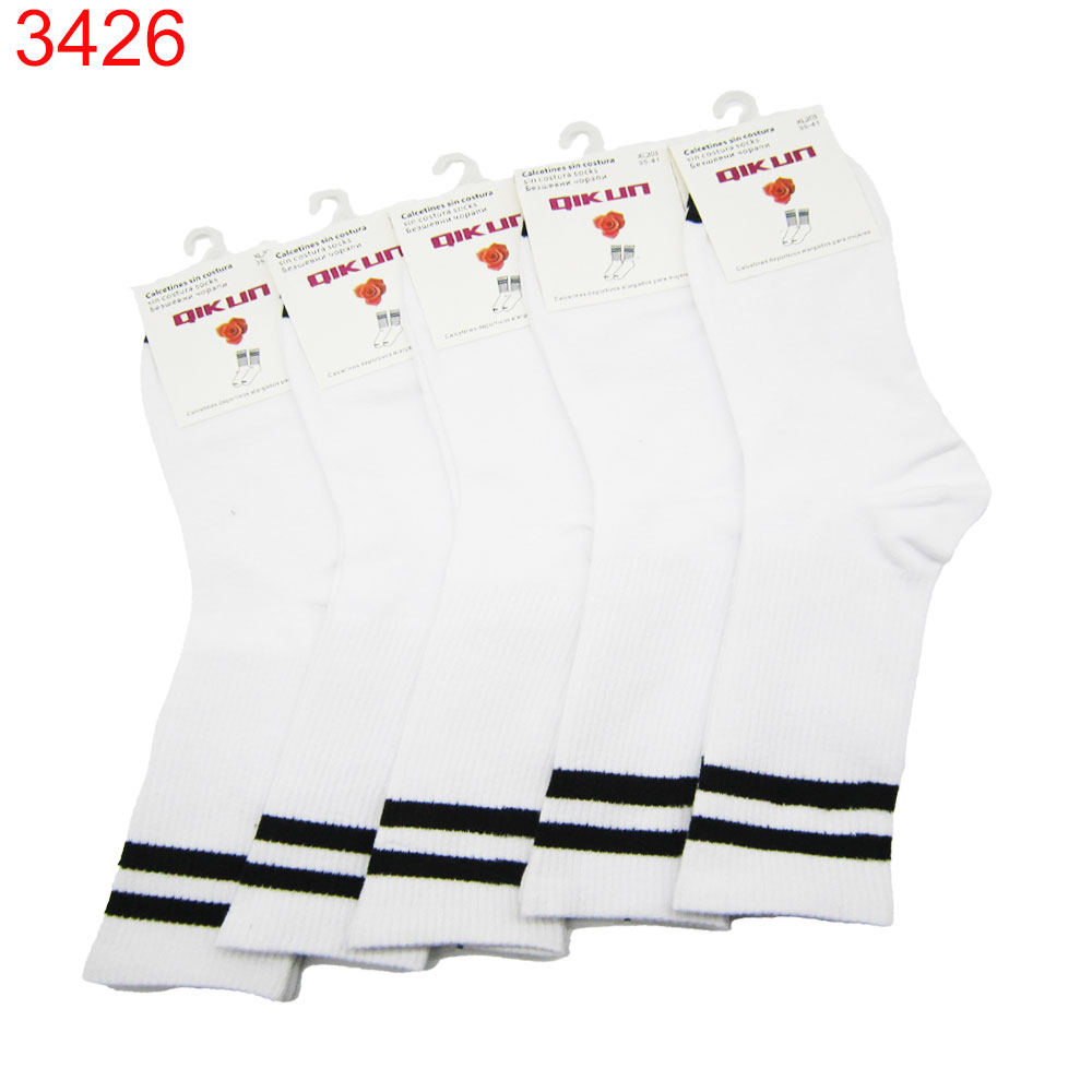 Чорап безшевен универсален Qiukun памук 35-41/ 10бр /0.77€/бр