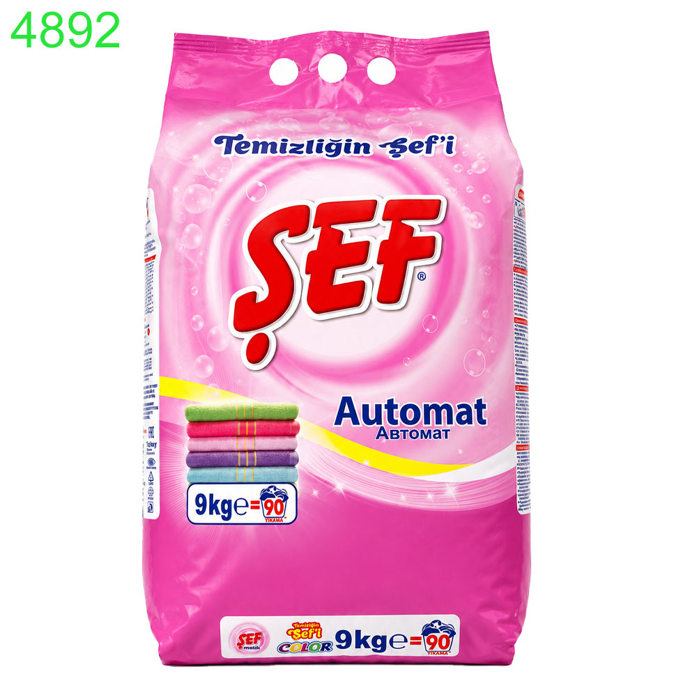 Прах за пране Sef Color Automat цветно пране 9кг/90пр !!! ПРИ НАД 5 БРОЯ